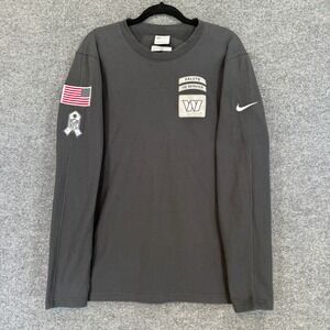 Nike Shirt Mens Large Gray Thermal Salute To Service Washington Commanders NFL